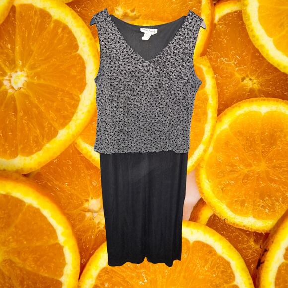 Ronni Nicole By Ouida Black and White 2 Piece Dress and Top Size 16 - Picture 2 of 8